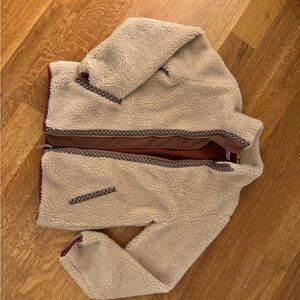 Faherty Cream Teddy Jacket